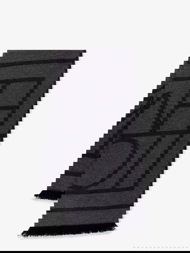 Шал TOTEME Geometric Print Fringe Scarf Сиво | 213894808395, 0