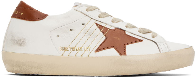 Кецове и обувки Golden Goose Golden Goose Super-Star SSENSE Exclusive Бежово | GWF00101.F005551.10607