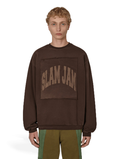 Суитчър Slam Jam Boxy Crewneck Кафяво | SBM0018FA10 BRW0001