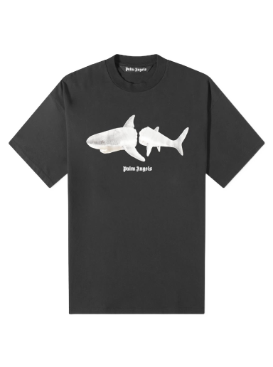 Тениска Palm Angels Shark Tee Черно | PMAA001S23JER0051001