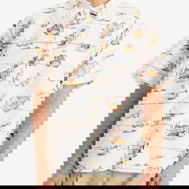 Риза Human Made Printed Vacation Shirt, Size Large Бяло | HM29SH017-WHT, 5