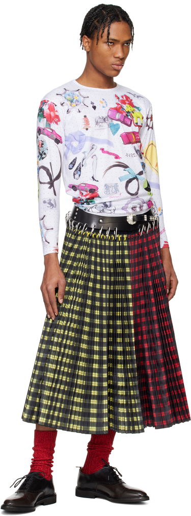 Пола Chopova Lowena Chopova Lowena Split Carabiner Pleated Midi Skirt Многоцветен | 3244, 3