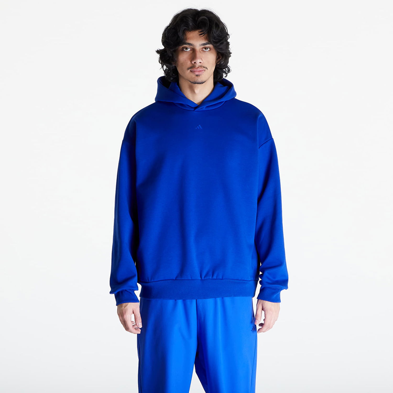 Суитчър adidas Originals Basketball Hoodie UNISEX Тъмно синьо | IX1961, 0