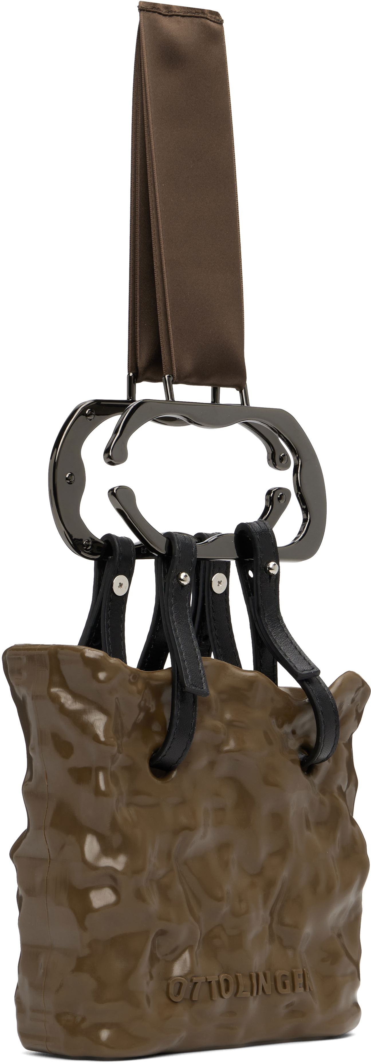 Дамска чанта Ottolinger Ottolinger C Band Signature Ceramic Bag Кафяво | 126-901626-01, 1