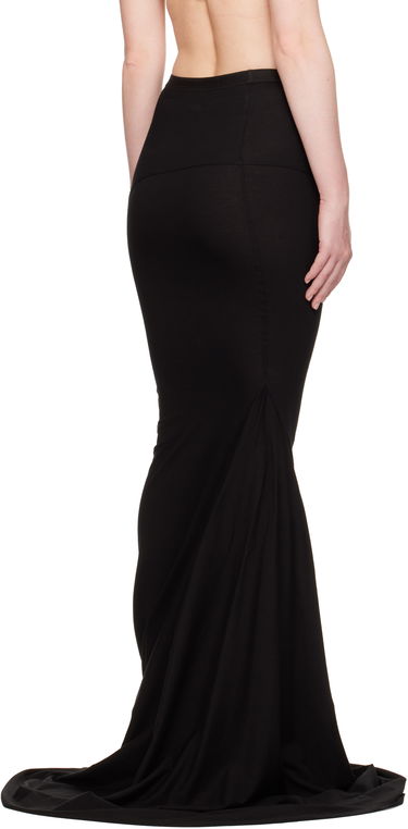 Пола Rick Owens Rick Owens Hollywood Lido Maxi Skirt Черно | RO01E7378 JA, 2