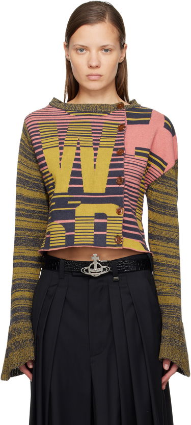 Пуловер Vivienne Westwood Vivienne Westwood Bruno Cropped Patterned Knit Cardigan Многоцветен | 1803006X-Y0043-, 0