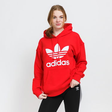 Суитчър adidas Originals Trefoil Hoodie Червено | HE6953, 0