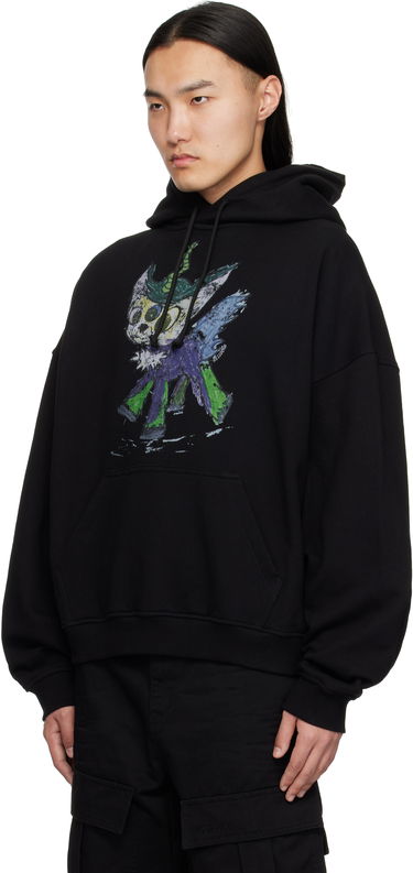 Суитчър We11done We11done Twin All Around Zip-Up Hoodie Черно | WD-TJ0-25-833-U-BK, 3