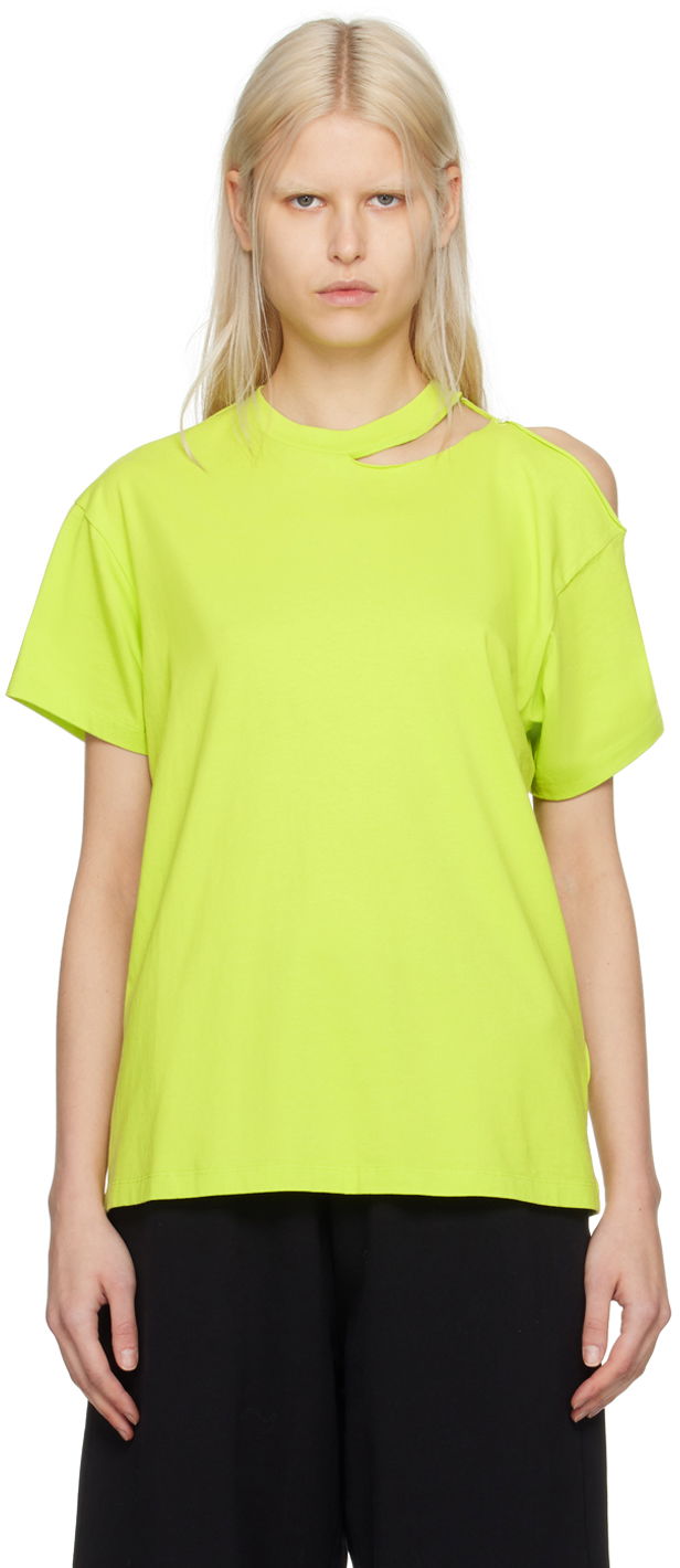 Тениска Maison Margiela MM6 Safety Pin T-Shirt Зелено | S52GC0305 S24312, 0