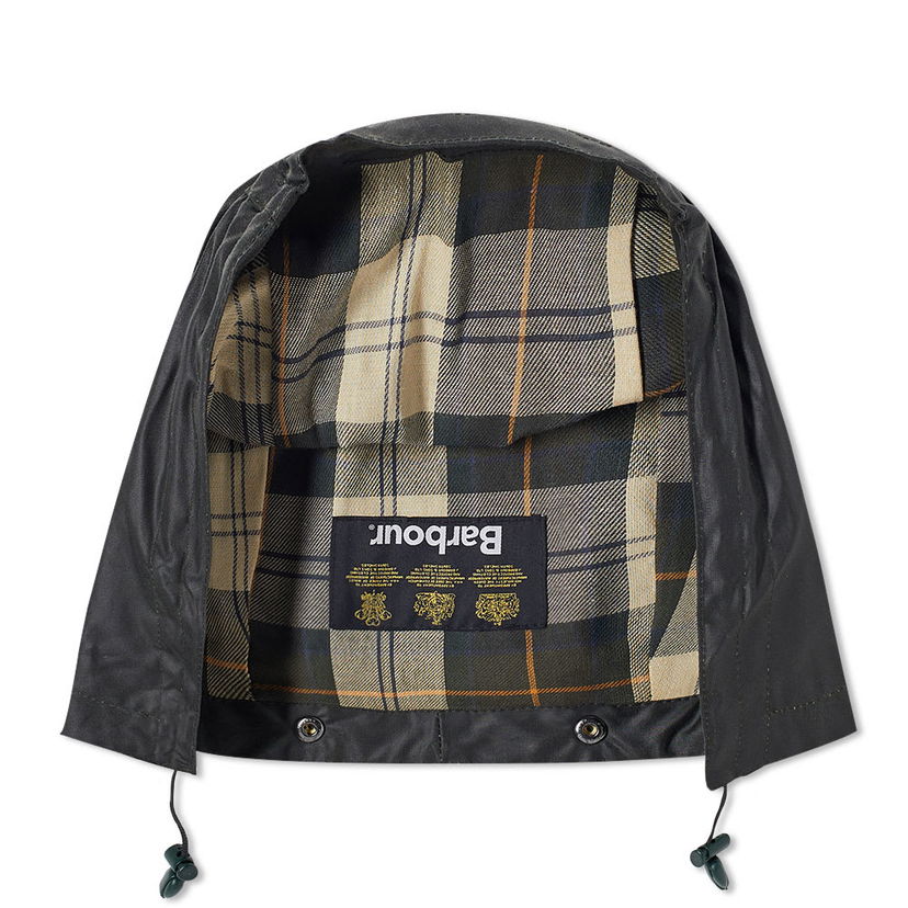 Шапка Barbour Waxed Cotton Hood Зелено | MHO0004SG91