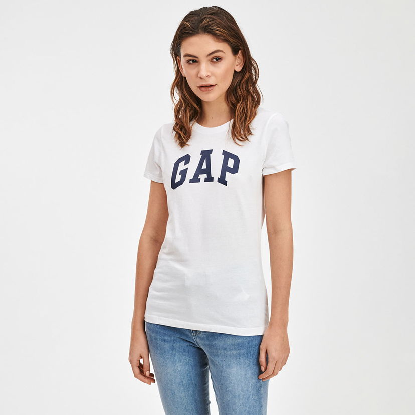 Тениска GAP Logo Tees 2Pack Navy Stripe Бяло | 586342-00