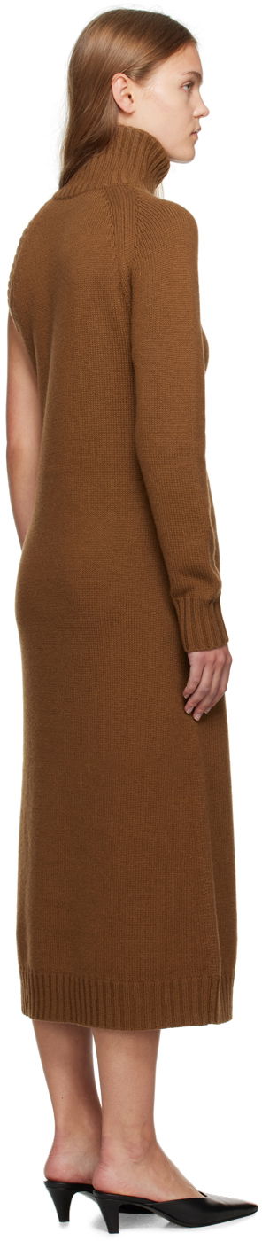 Pокля Max Mara Max Mara Single-Shoulder Midi Dress Кафяво | 2313262536600 MM12127, 2