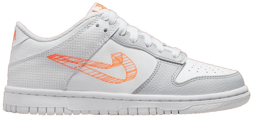 Кецове и обувки Nike Dunk Low SE "3D Swoosh" GS Сиво | DR0171-100, 1