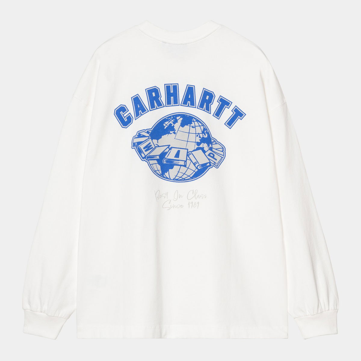Тениска Carhartt WIP Long Sleeve World Class T-Shirt Бяло | I035435_9, 1