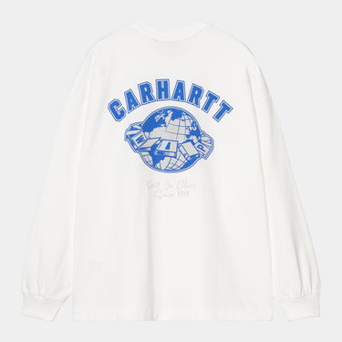 Тениска Carhartt WIP Long Sleeve World Class T-Shirt Бяло | I035435_9, 1