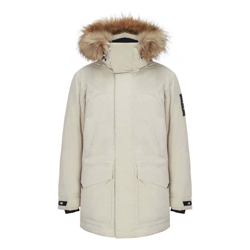 Парка New Balance Warm Hooded Down Jacket Бежово | 5PB42201-DB
