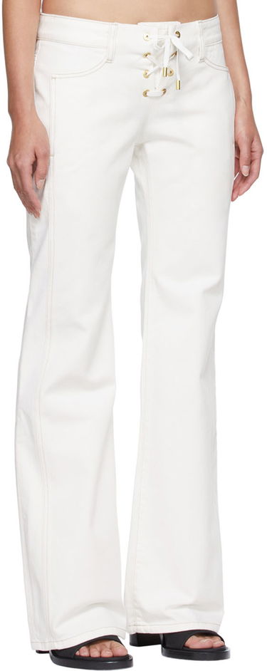 Панталони Dion Lee Dion Lee Laced Flare Jeans Бяло | C2046S22, 1