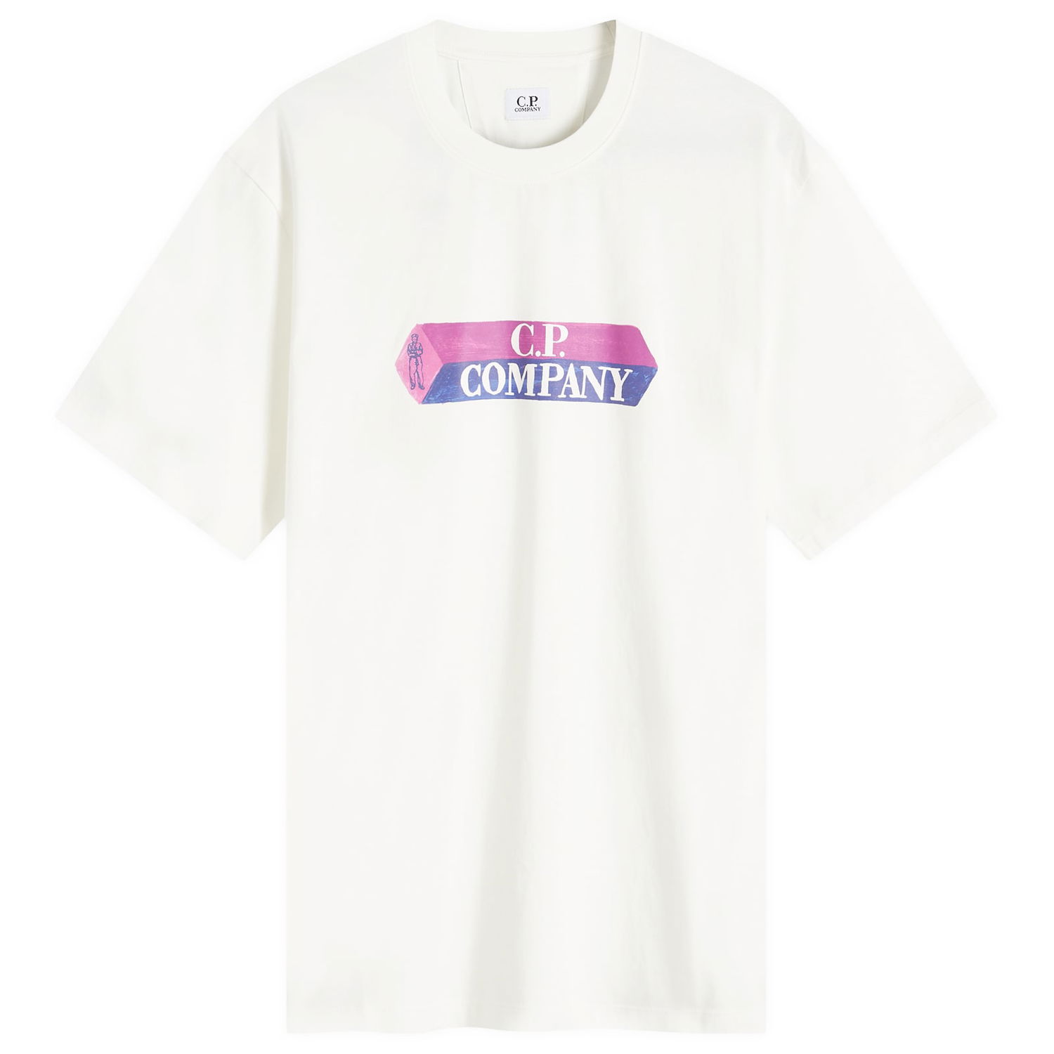 Тениска C.P. Company 3D Logo T-Shirt Gauze White Бяло | 17CMTS166A-006586W-103, 0