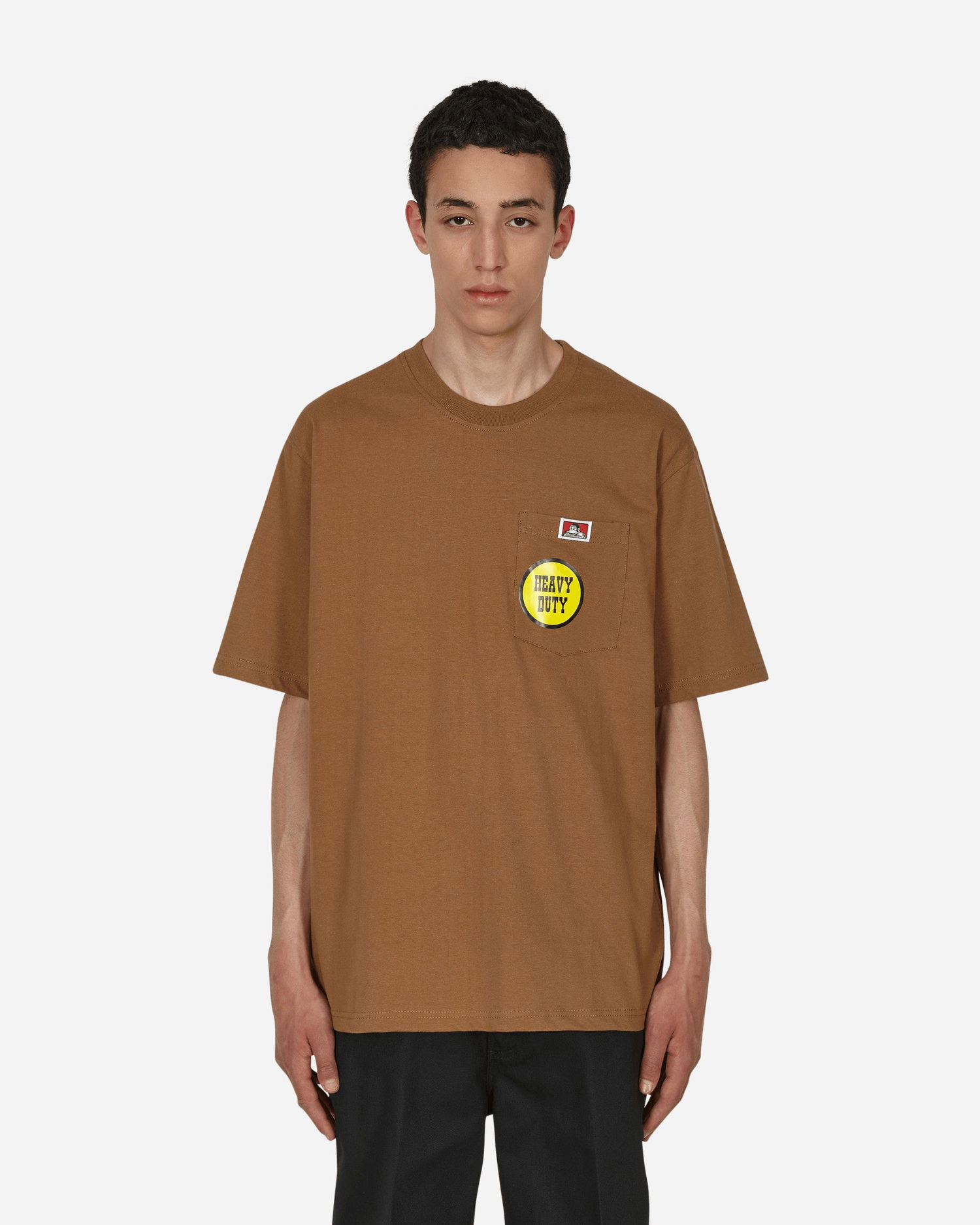 Тениска Ben Davis Heavy Duty Classic Label Pocket T-Shirt Кафяво | 917 001, 1