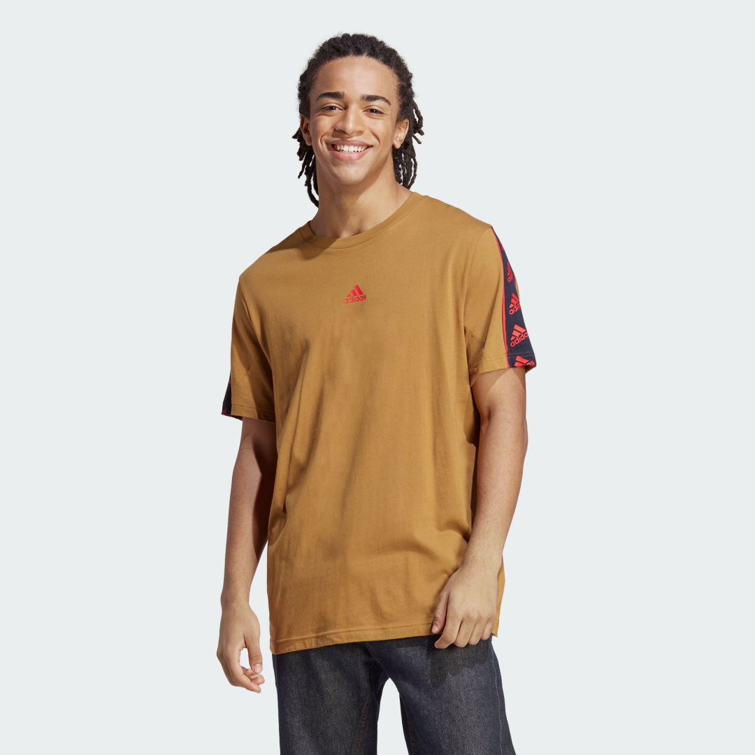 Тениска adidas Performance Brandlove Graphic T-Shirt Кафяво | IC6803, 0