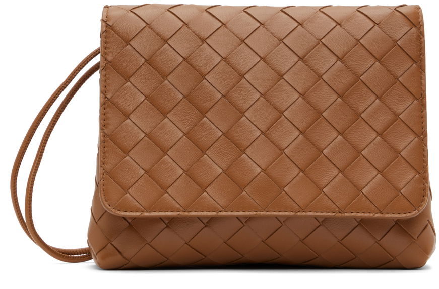 Дамска чанта Bottega Veneta Mini Intrecciato Bag Кафяво | 741897 VCPP3, 0
