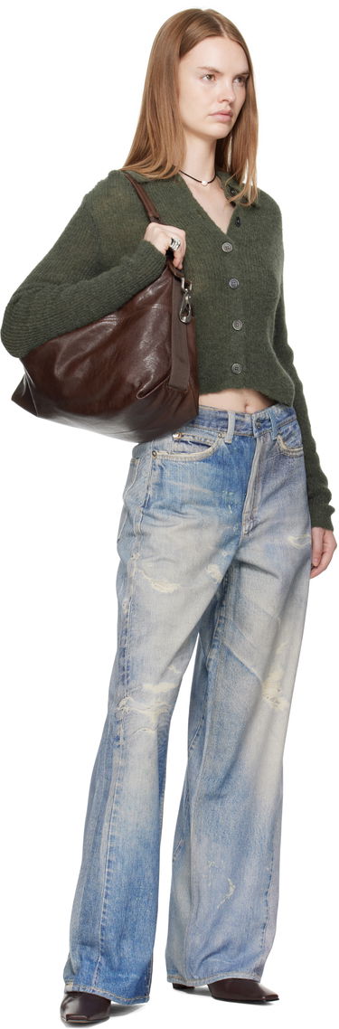 Пуловер OUR LEGACY Our Legacy Mazzy Polo Cardigan Зелено | W4253MM, 3