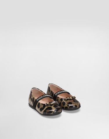Аксесоари Dolce & Gabbana Dolce & Gabbana Printed Shiny Calfskin Ballet Flats Многоцветен | D20093AM568HA93M, 1