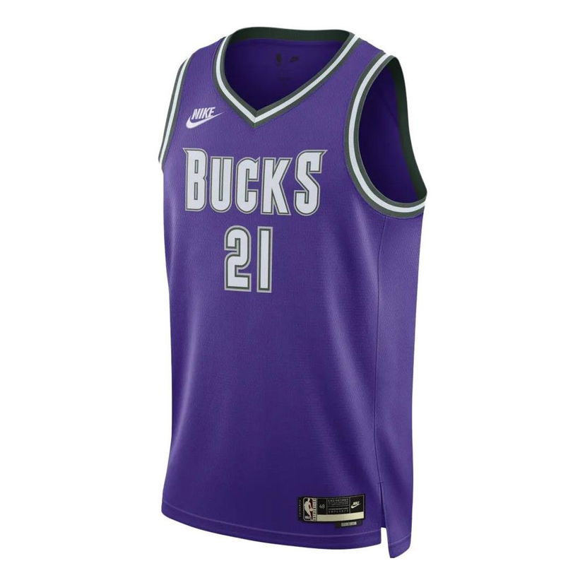 Фланелка Nike NBA Milwaukee Bucks Classic Edition Swingman Jersey Jrue Holiday 21 Лилаво | DO9450-505