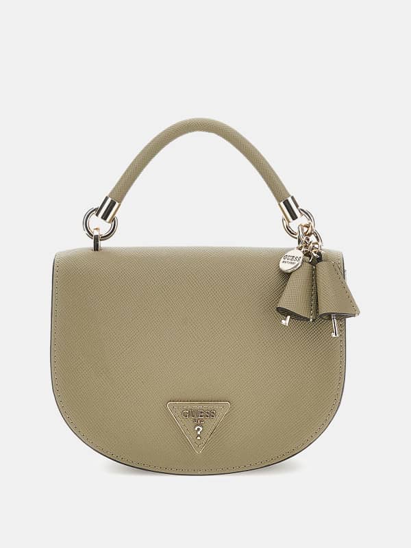 Дамска чанта GUESS Gizele Saffiano Mini Handbag Бежово | HWVG9195770, 0