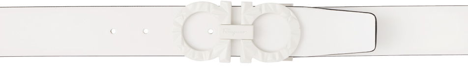 Колани FERRAGAMO Double Gancini Belt Бяло | 759213 670193002, 0