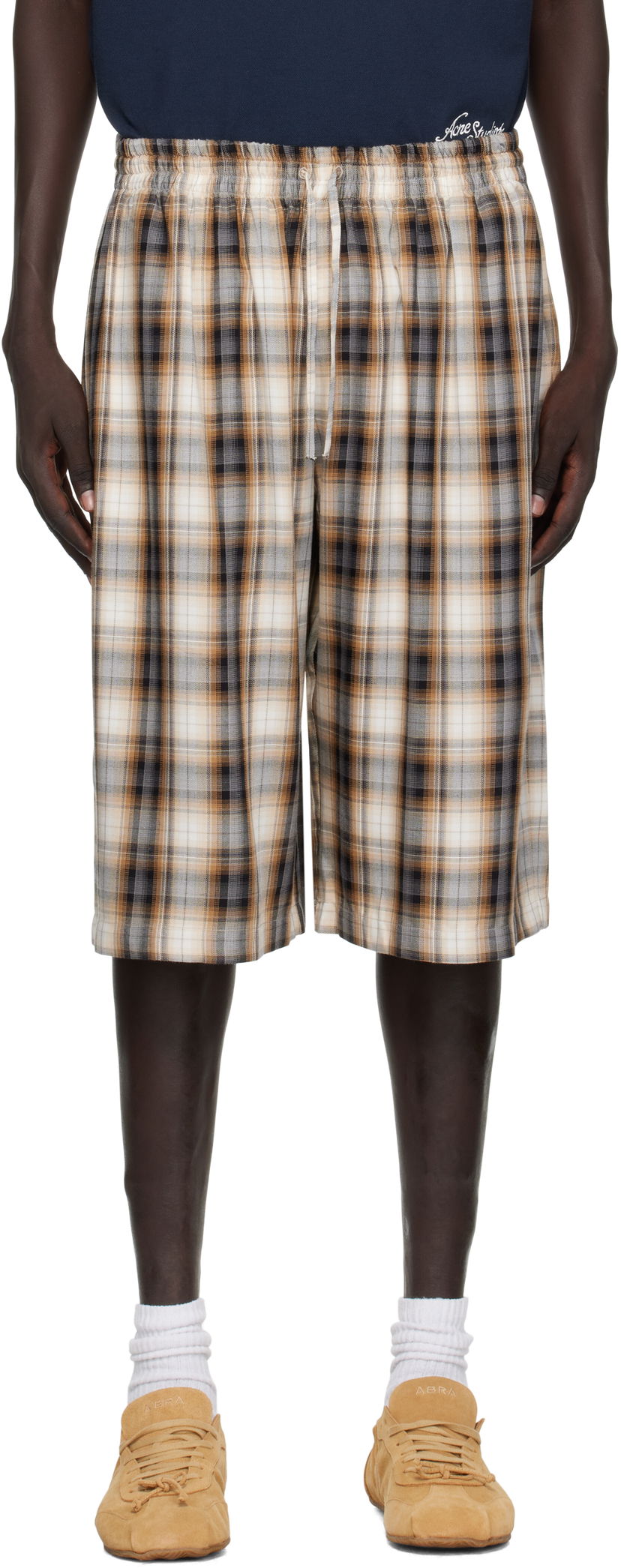 Къси панталони Acne Studios Acne Studios Check Shorts Многоцветен | CE0071-