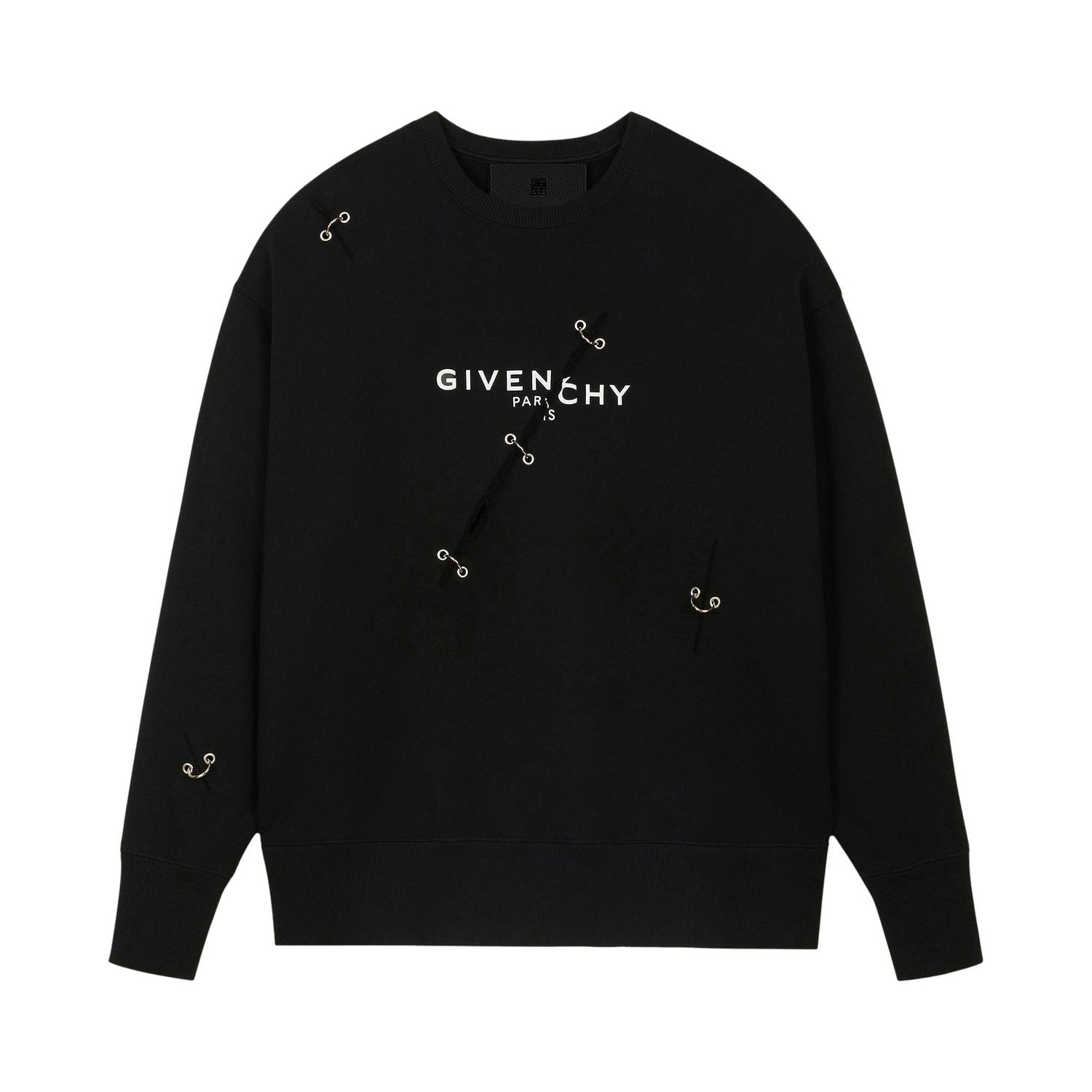 Пуловер Givenchy Oversized Crewneck Черно | BMJ0B83Y69 001, 1