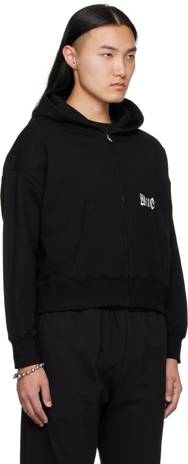 Суитчър We11done We11done Logo Zip-Up Hoodie Черно | WD-TJ0-25-815-U-BK, 1