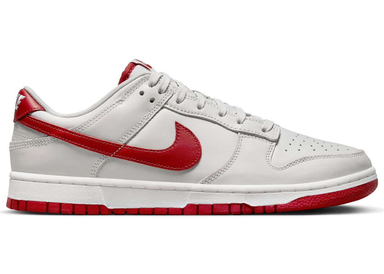 Кецове и обувки Nike Dunk Low Vast Grey Varsity Red Сиво | FJ0832-011, 0