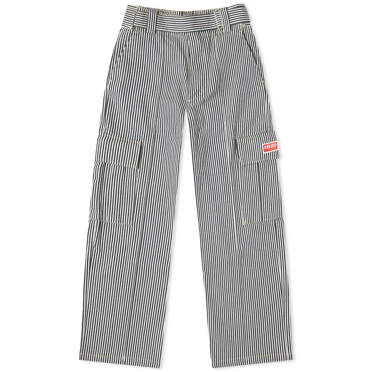 Дънки KENZO Striped Army Straight Jeans Синьо | FE58DP3756N1-DM, 0