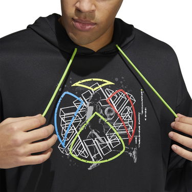 Суитчър adidas Performance Men's Hoodie with Graphic Print Черно | HB5430, 2