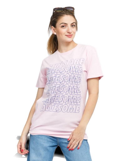 Тениска Girls Are Awesome Messy Morning Tee Розово | 071580