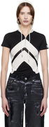 Jean Paul Gaultier 'The Chevrons' Short Sleeve Hoodie