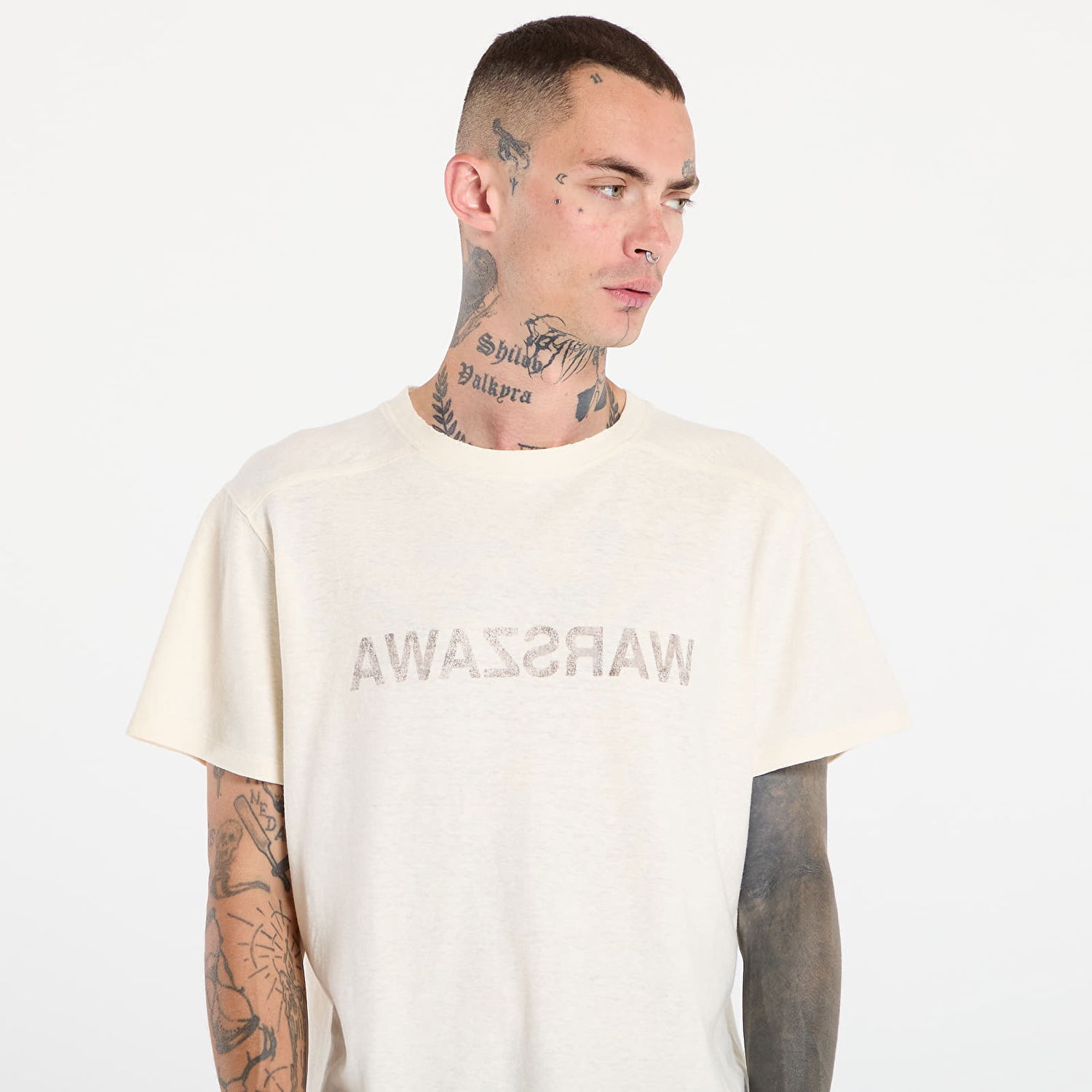 Тениска MISBHV Warszawa Cold Wave T-Shirt White Бяло | 251M122, 1
