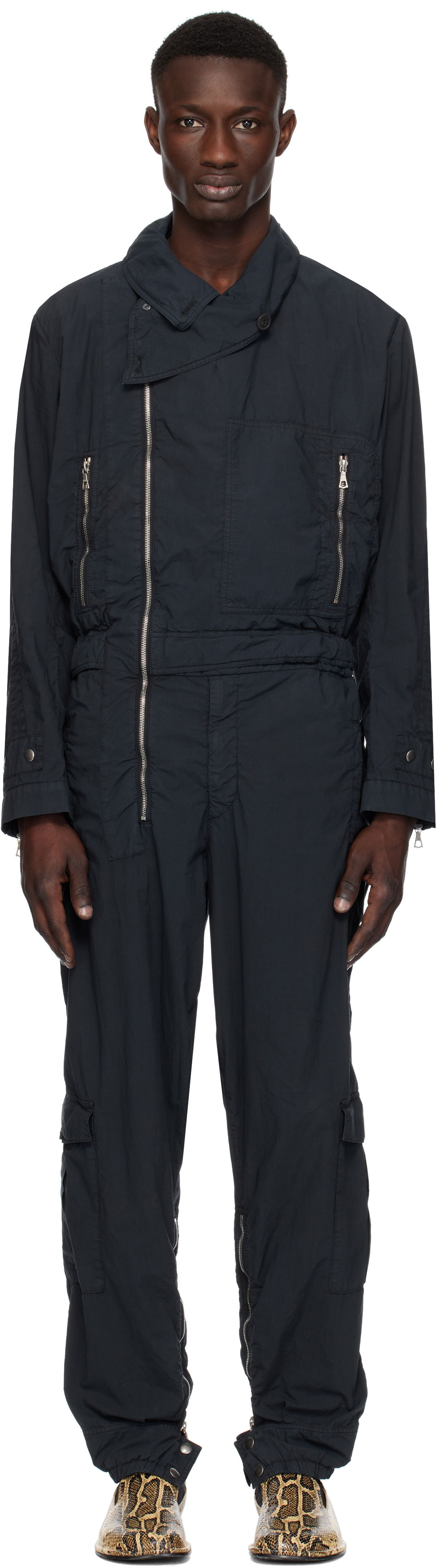 Комбинезон Dries Van Noten Dries Van Noten Overdyed Jumpsuit Черно | 251-020957-1148, 0