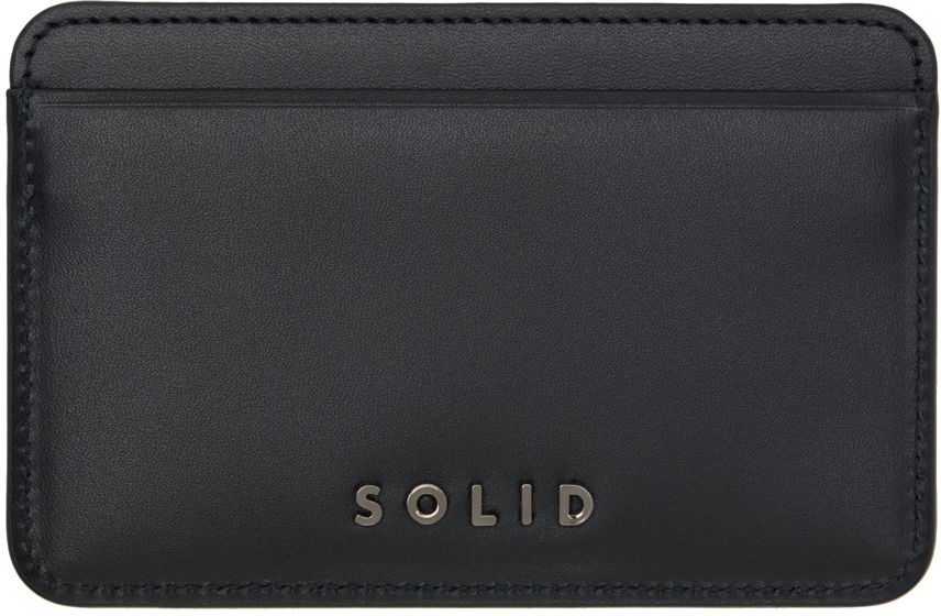 Портфейл Solid Homme Solid Homme 'Solid' Card Holder Тъмно синьо | S241AC02, 0