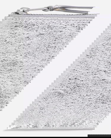 Портфейл Comme des Garçons Silver Line Crinkled Metallic Zip Around Wallet Металик | SA3100G SIL, 5