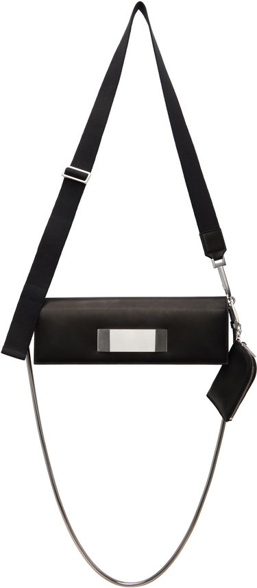 Чанта през рамо Rick Owens Rick Owens Hollywood Griffin Baguette Bag with Metal Detail Черно | RO01E7442 LBLWEH, 0