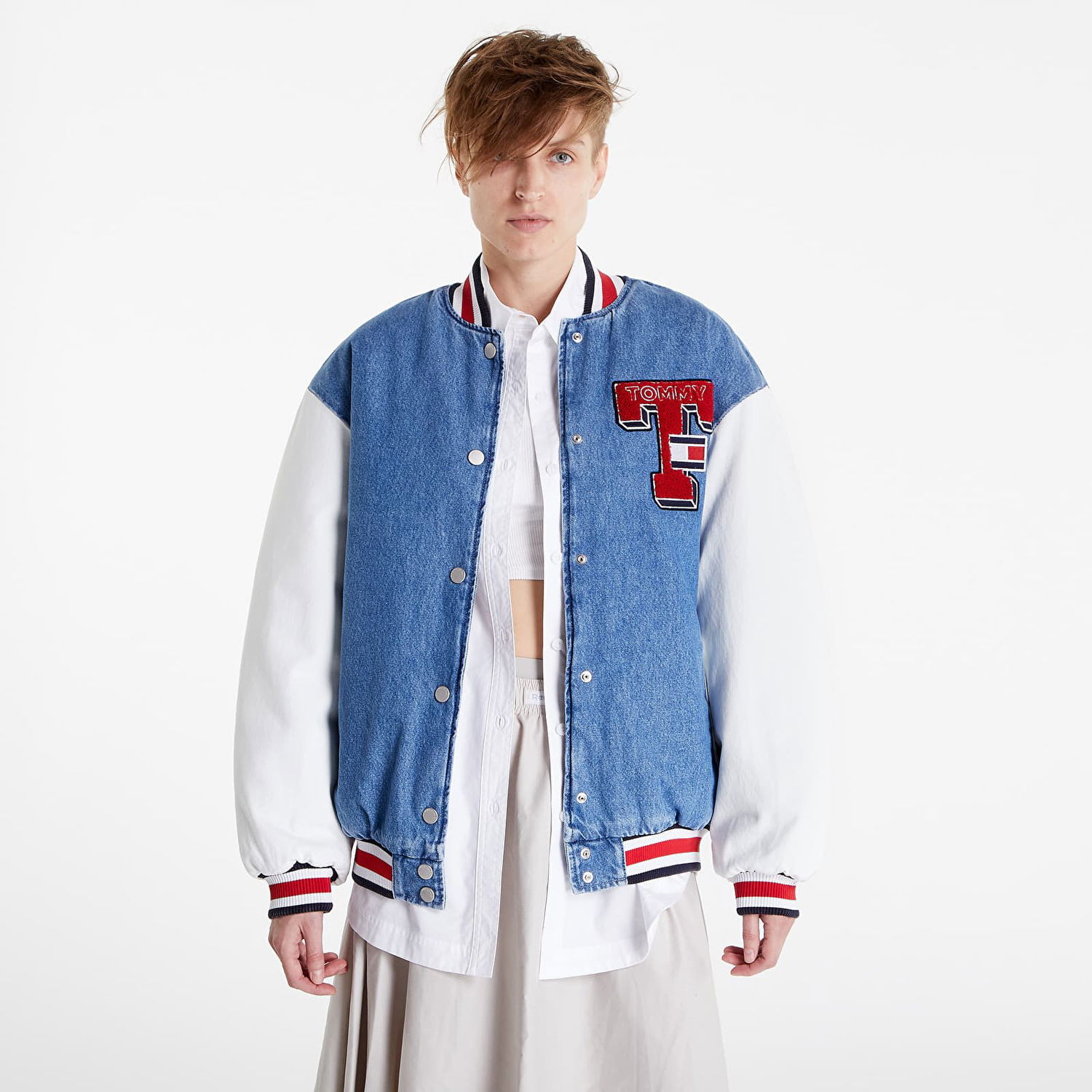 Яке Tommy Hilfiger Denim Letterman Jack Синьо | DW0DW14243 1A5, 0