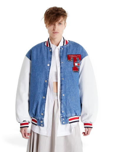 Яке Tommy Hilfiger Denim Letterman Jack Синьо | DW0DW14243 1A5