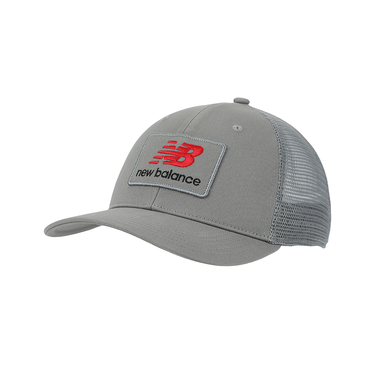 Шапка с козирка New Balance New Balance Stacked Patch Logo Trucker Cap Сиво | LAH51016SLA, 3