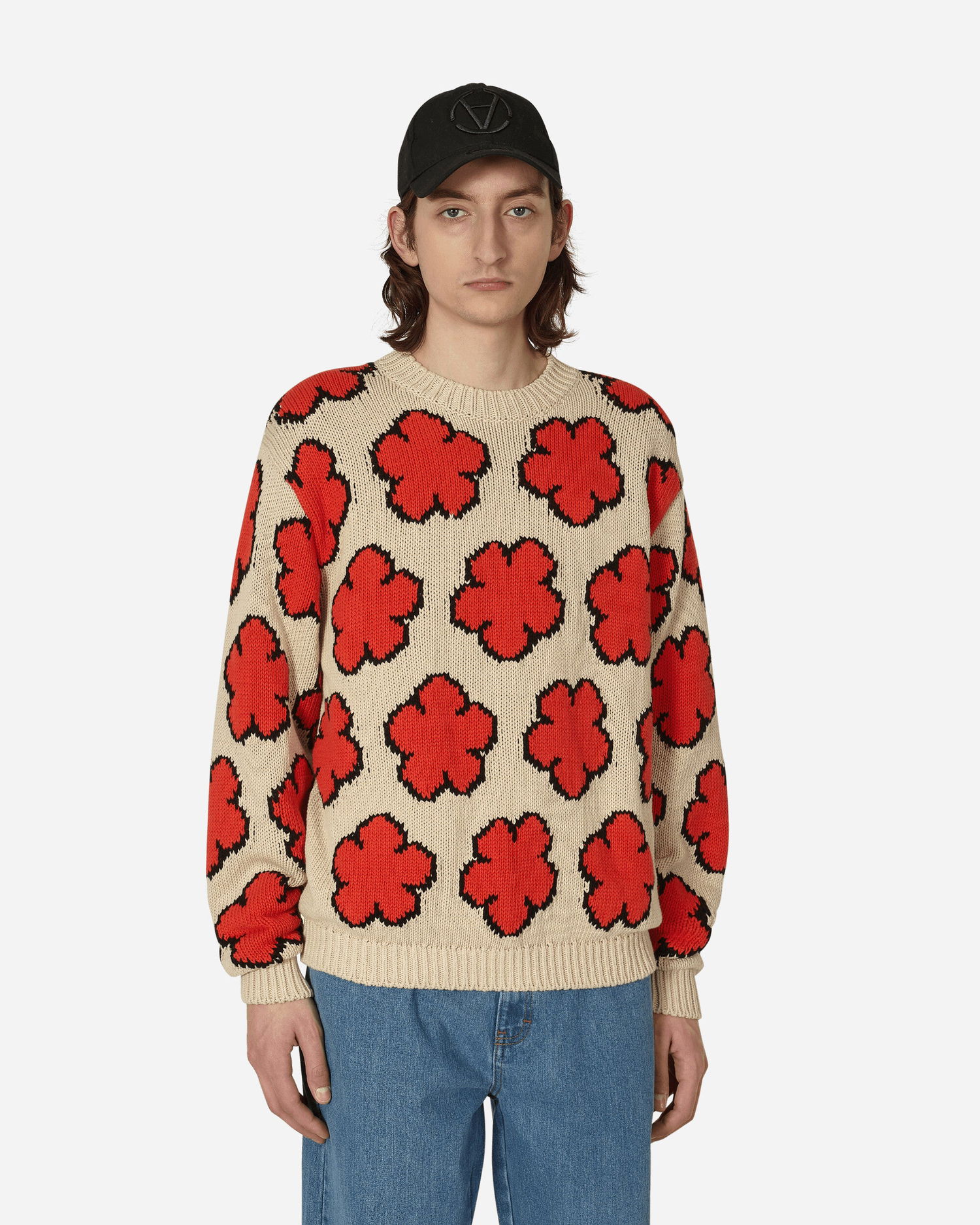 Пуловер KENZO All-Over Boke Flower Jumper Бежово | FD55PU3563CI 03, 1