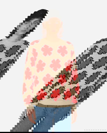 Пуловер KENZO All-Over Boke Flower Jumper Бежово | FD55PU3563CI 03, 1