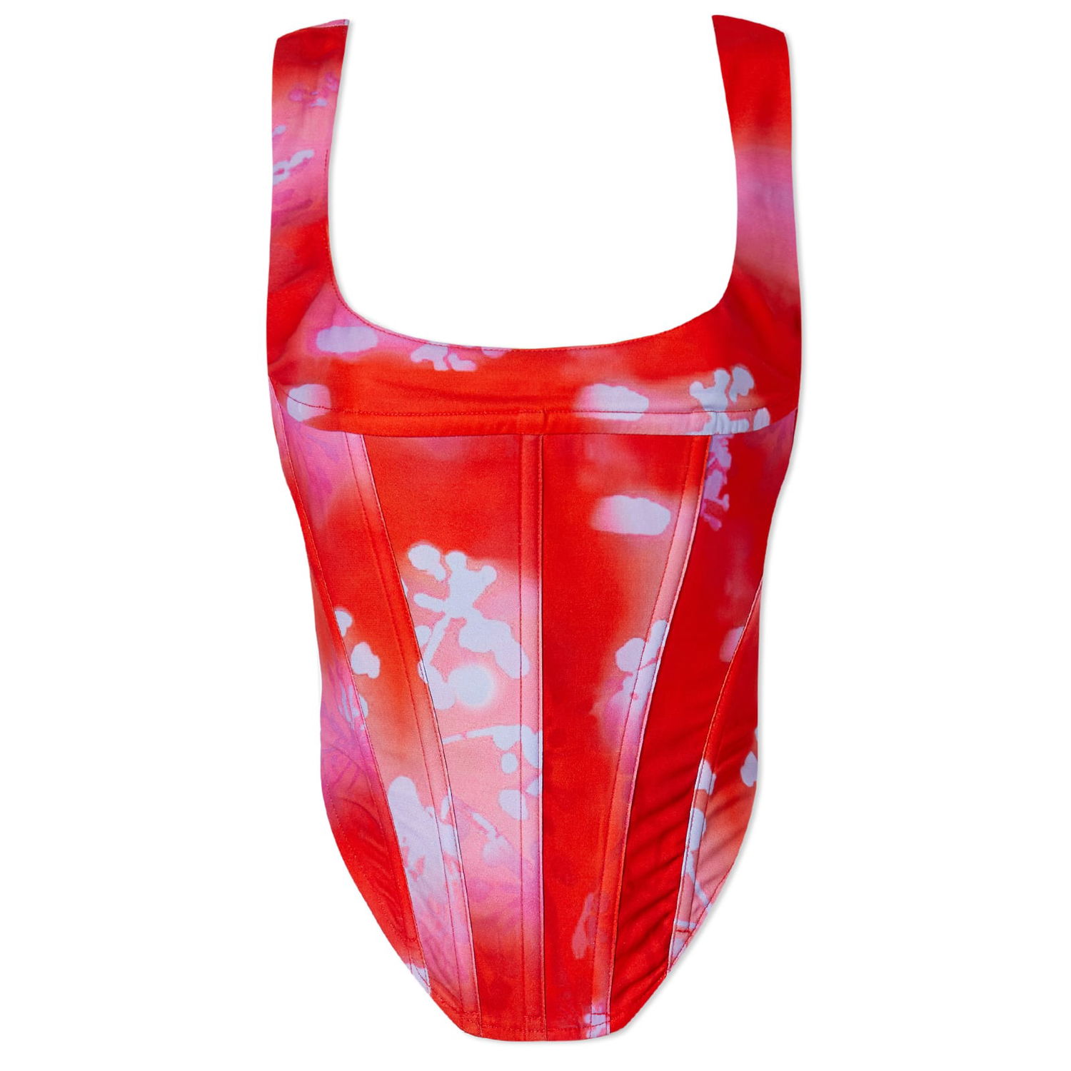 Съкратен топ Miaou Miaou Campbell Corset, Size Small Червено | 7020SCRRGM, 1
