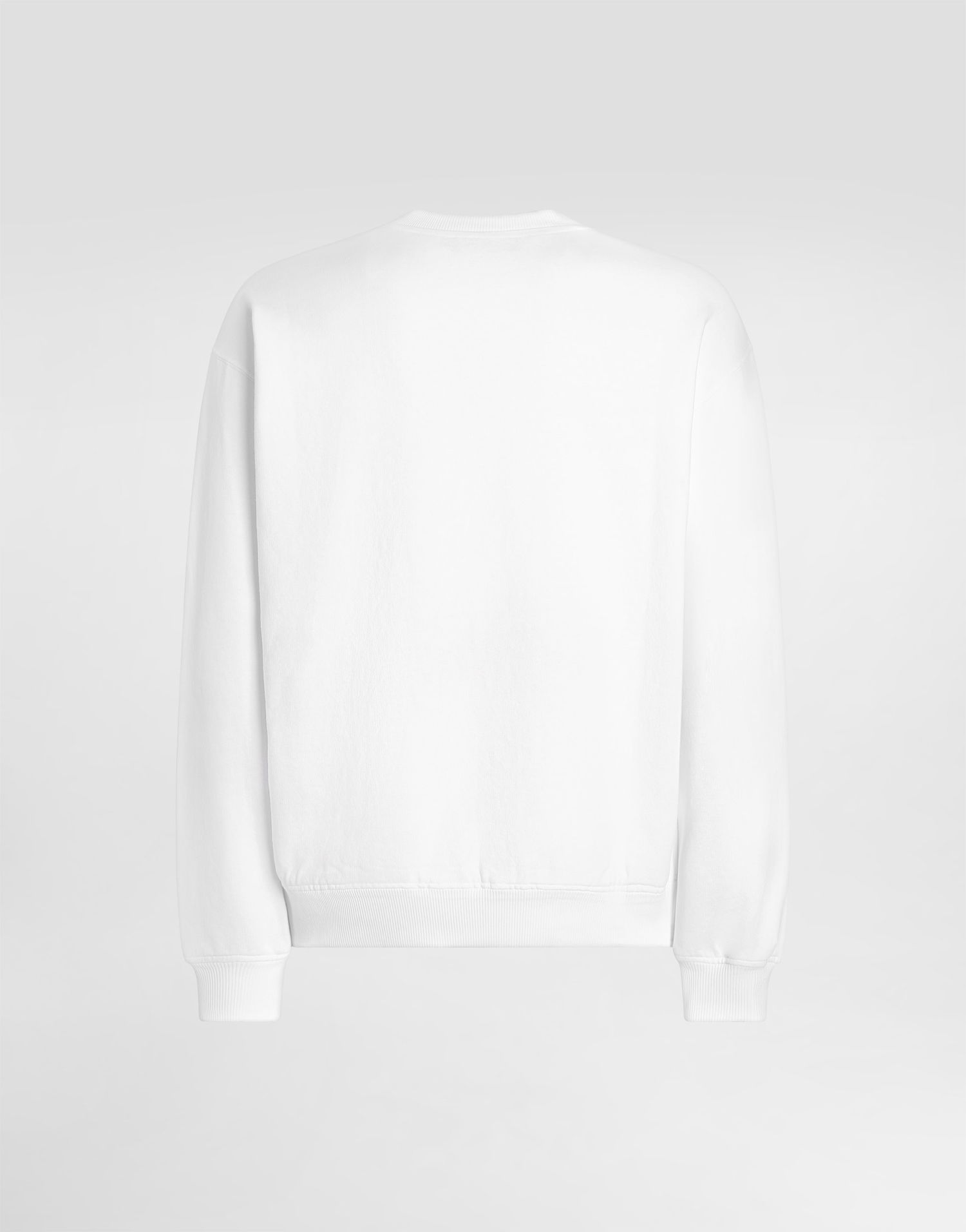 Суитчър Dolce & Gabbana Sweatshirt With Print And Embroidery Бяло | G9AHSZG7PBFW0800, 1